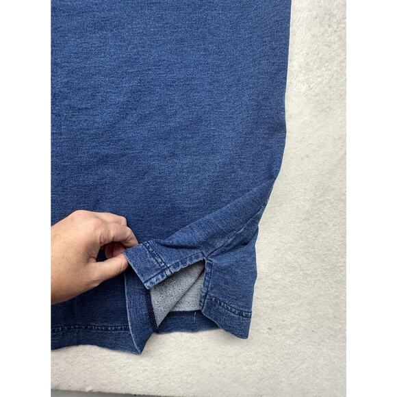 J.Jill Pure Jill Indigo Womens Large Dress Denim Chambray Blue 3/4 Sleeve - Picture 5 of 9